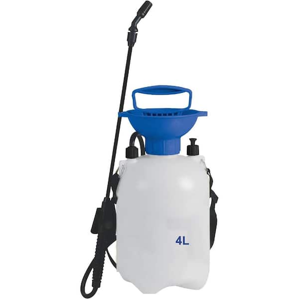 1.1 gal. Garden Pump Sprayer with Comfortable D Handle, Shoulder Strap & Pressure Release Valve for Garden, Car Cleaning