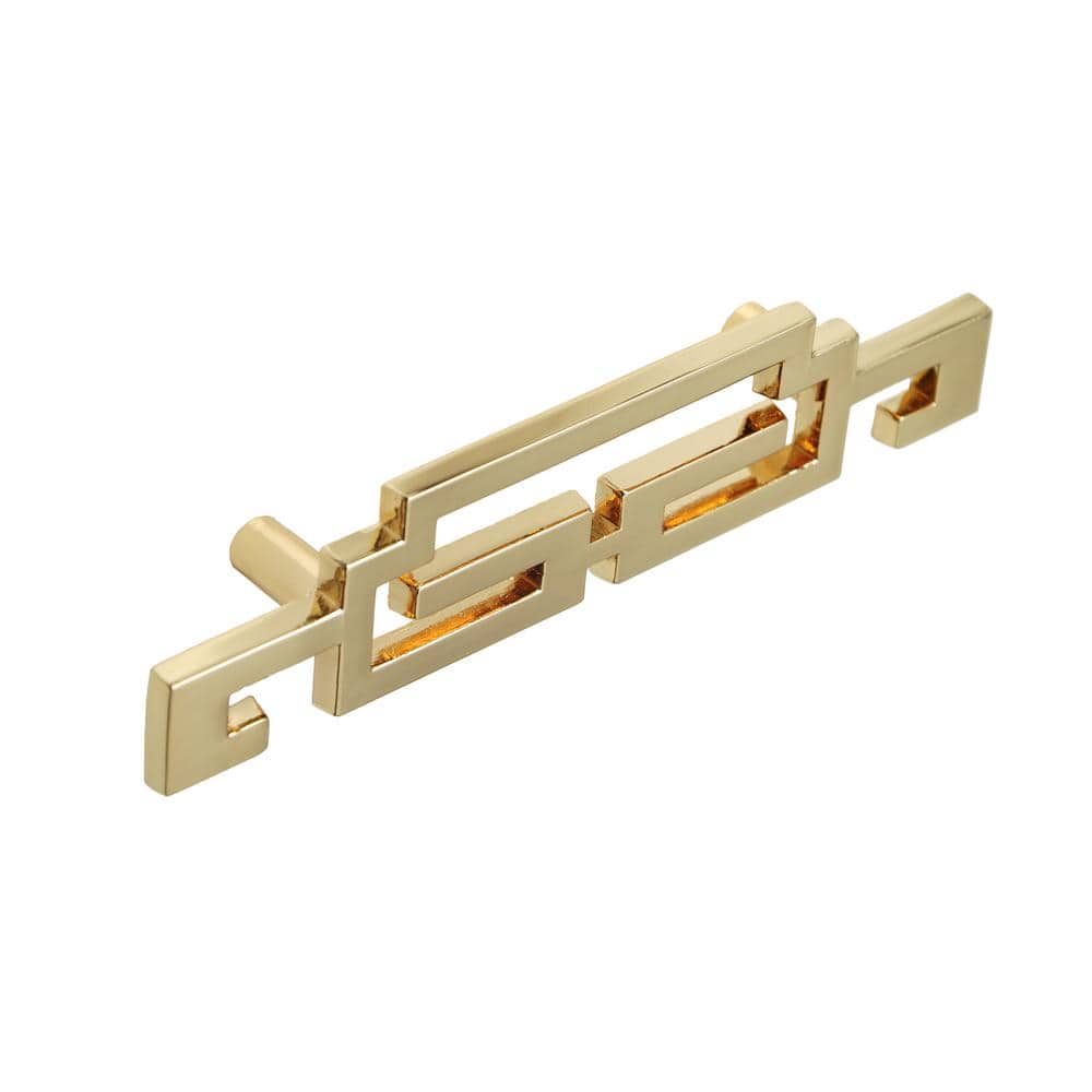 Polished Gold Modern Drop Bail Cabinet Pull Handle