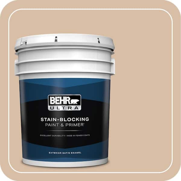 5 gal. #PPH-15 Nut Flavor Satin Enamel Exterior Paint and Primer