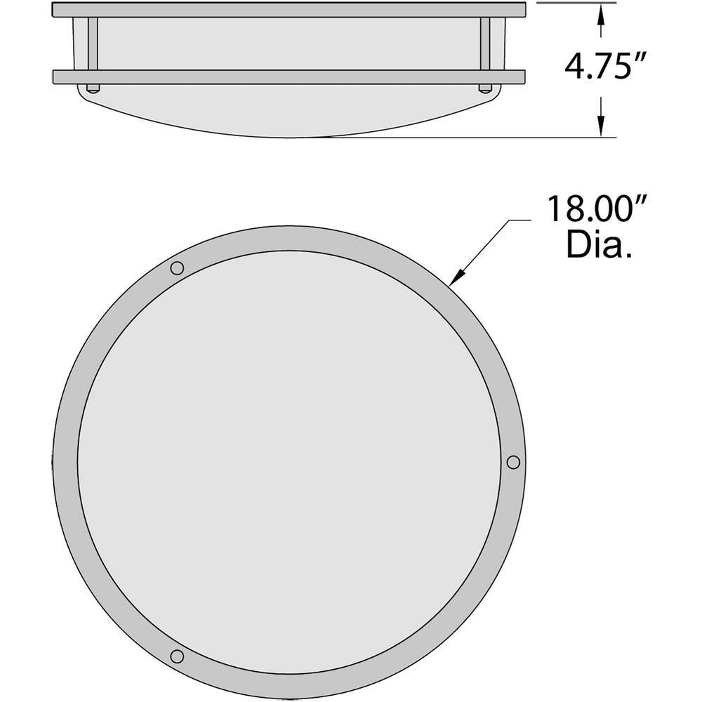 Solero Brushed Steel 18" LED Flush Mount Ceiling Light