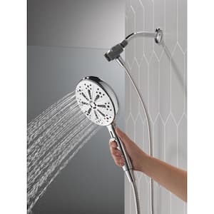 6-Spray Patterns 1.75 GPM 6.25 in. Wall Mount Handheld Shower Head with SureDock Magnetic in Chrome