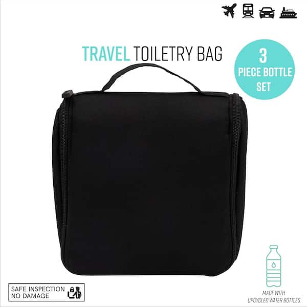 Necessities Travel Kit | Unisex Toiletries Bag with Travel Size Bottles TSA Approved