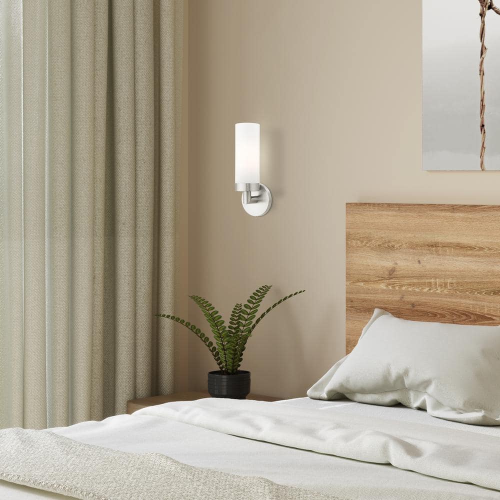 Aero 11.75'' Brushed Nickel Contemporary Dimmable Wall Sconce