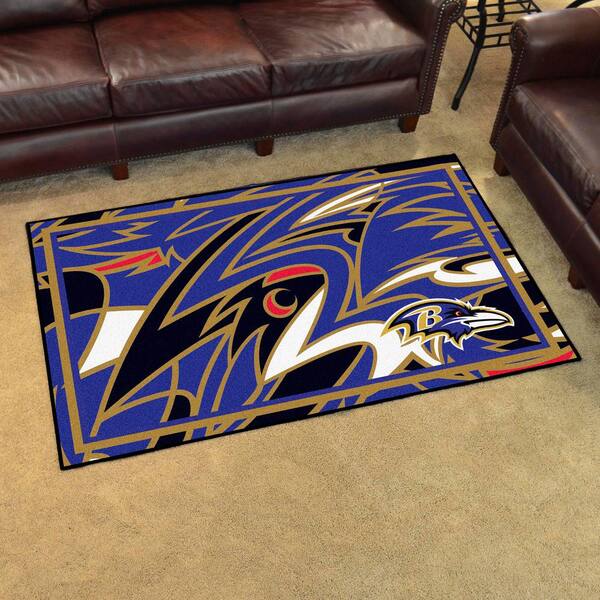 Baltimore Ravens Rugs Living Room Anti-Skid Area Rugs Bedroom Floor Mats Carpets 