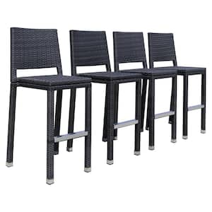 Plymouth Stackable Aluminum Outdoor Bar Stool - Set of 4