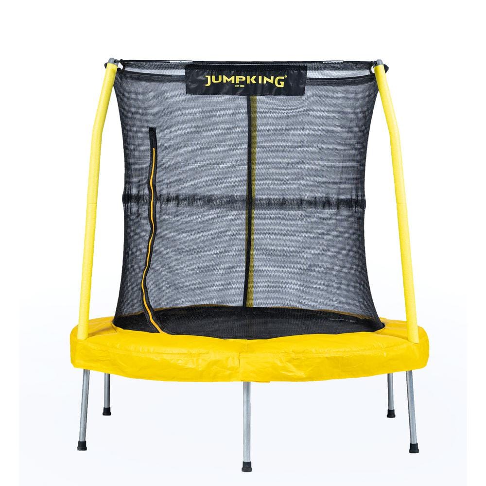 JumpKing 55-inch Yellow and Black Toddler Trampoline with Safety Net