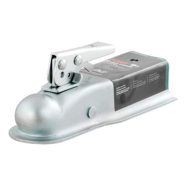 CURT 2" Straight-Tongue Coupler with Posi-Lock (2-1/2" Channel, 3,500 lbs., Zinc)