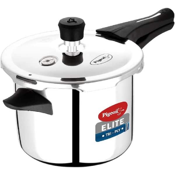 Adrinfly 5 qt. Tri-Ply Stainless Steel Body Gas Induction Stovetop Pressure Cooker