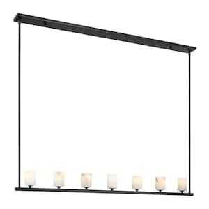 00633779095221, Aragon 7-Light Matte Black Chandelier