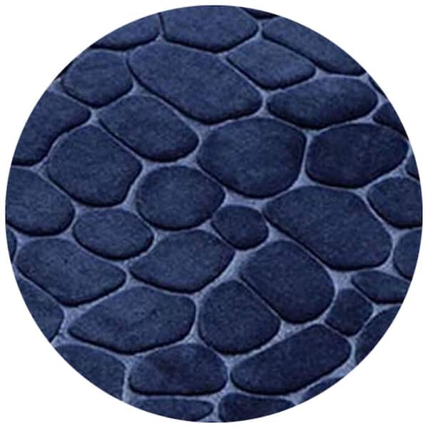 Wholesale Bath Mat- 26.7x14.9- Assorted Colors CLEAR DARK BLUE