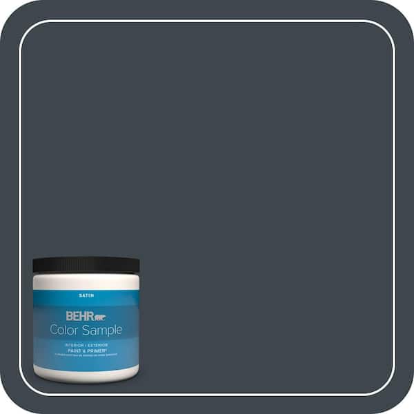 BEHR PREMIUM PLUS 8 oz. #PPU25-23 Winter Way Satin Enamel Interior/Exterior Paint & Primer Color Sample
