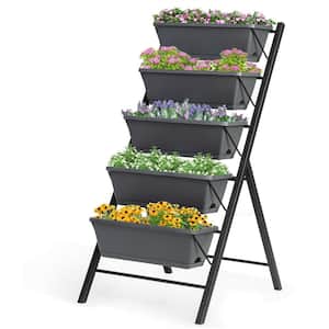 4 ft. Vertical Raised Garden Bed with 5-Tiers for Patio Balcony