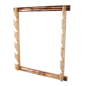 Rustic Gun Handcrafted Solid Pine Easy to Assemble Wall Storage Rack