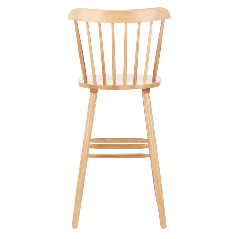 Galena Natural Rubberwood Spindle Back Bar Stool Set