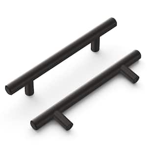 Bar Pull 3-3/4 in. 96 mm Center-to-Center Black Nickel Cabinet Door/Drawer Pull
