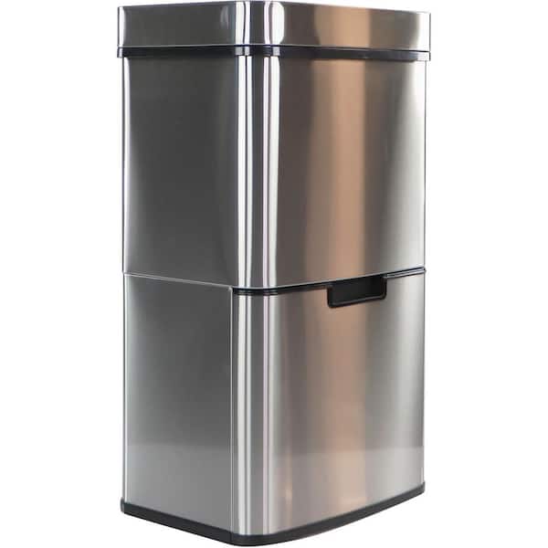 Hanover 12-Liter / 3.2-Gallon Trash Can with Sensor Lid in Stainless Steel  - Yahoo Shopping