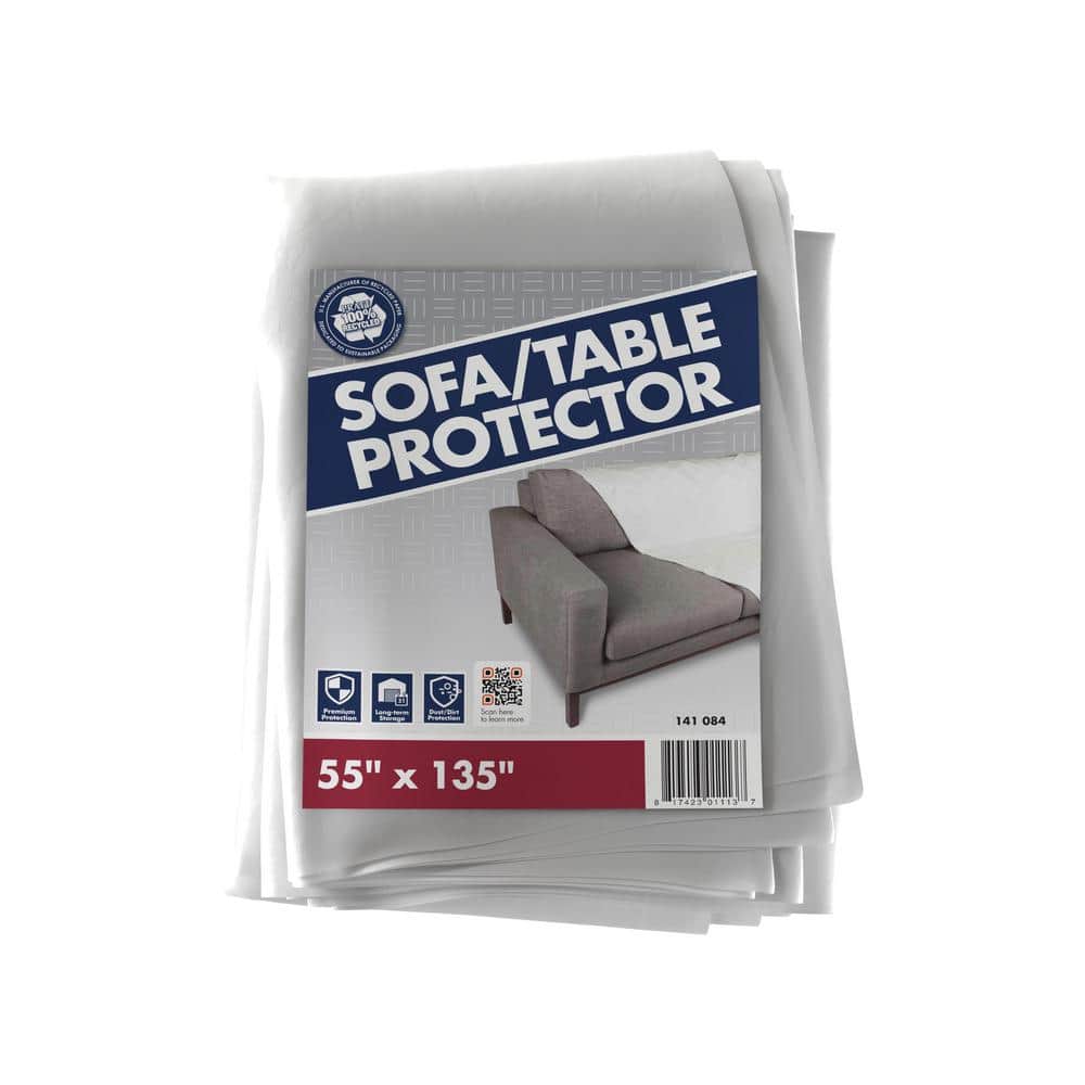 Furniture Protection Cover Plastic Storage Bag Lounge Couch Sofa Bed Protector 