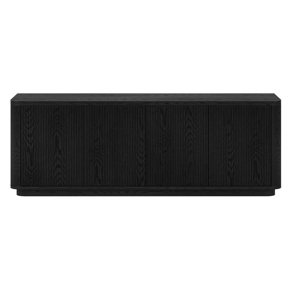 Easton 68 in. Black Grain TV Stand Fits TV's up to 75 in.
