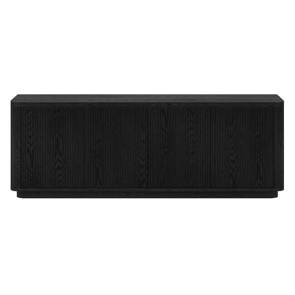 Easton 68 in. Black Grain TV Stand Fits TV's up to 75 in.