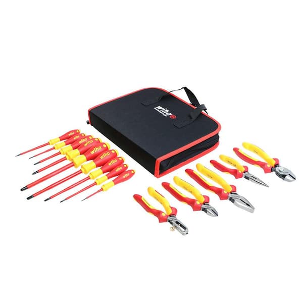 1000-Volt Insulated Pliers Cutters and Screwdriver Set (14-Piece)