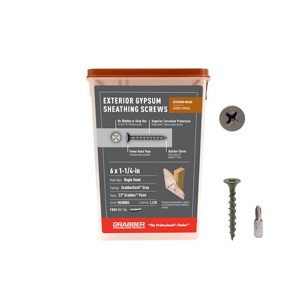 Grabber #6 1-1/4 in. Philips Bugle-Head Wood Deck Screws