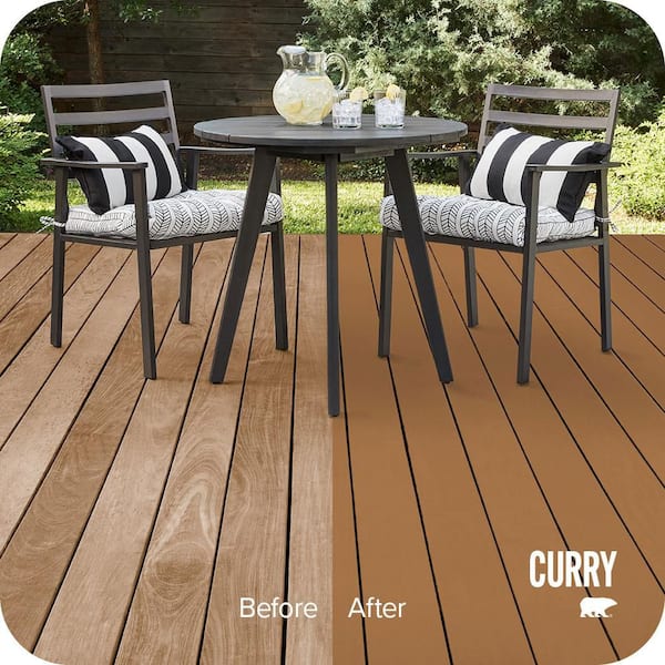 1 qt. #SC-134 Curry Solid Color Waterproofing Exterior Wood Stain and Sealer