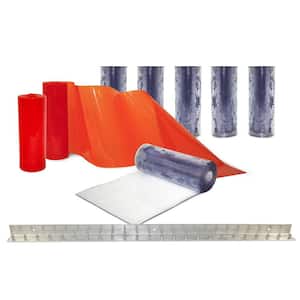 Clear-Flex II 4 ft. x 7 ft. PVC Strip Door Kit