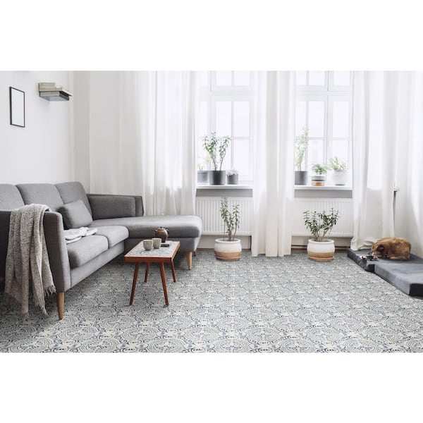 Indigo 8 in. x 8 in. Matte Porcelain Encaustic Floor and Wall Tile (371.52 sq. ft./Pallet)