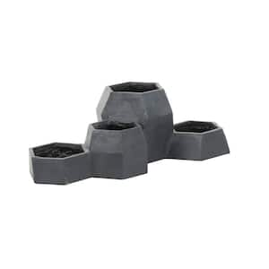 12 in. x 36 in. x 19 in. Medium Dark Gray Resin Pot Planter