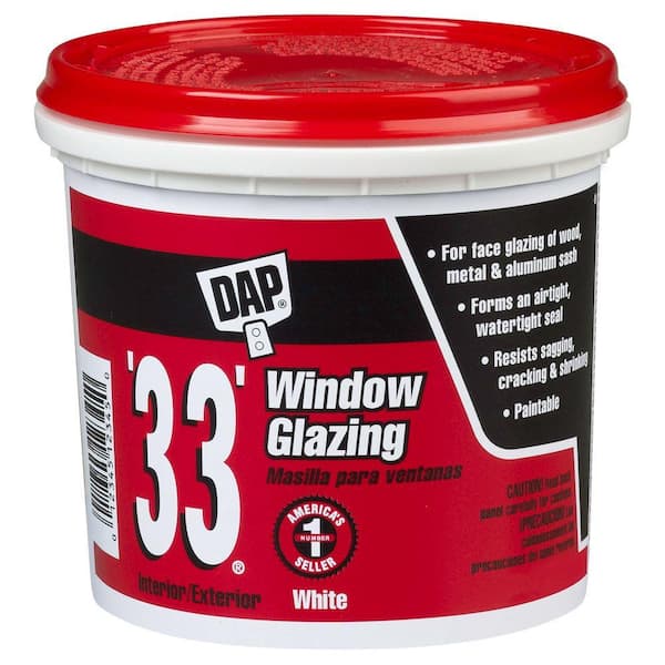 DAP 33 1 gal. White Ready-to-Use Window Glazing (2-Pack)