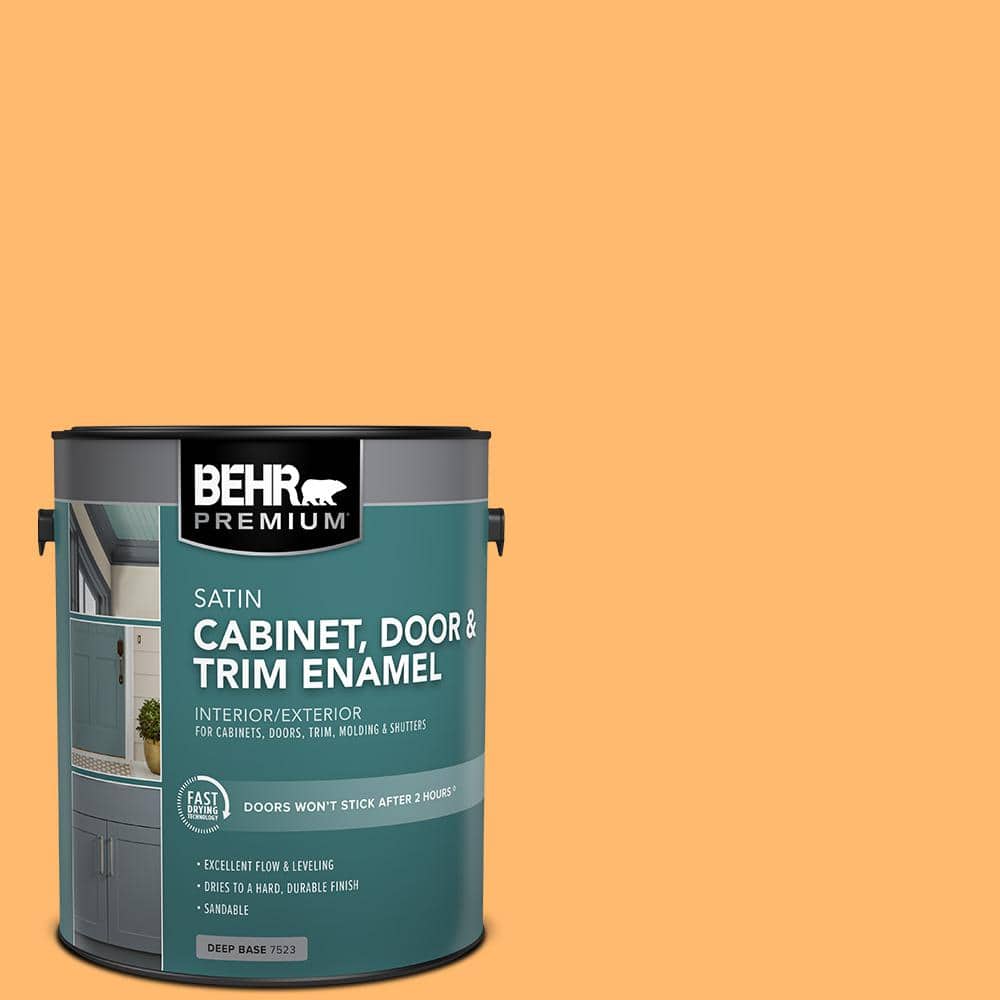 1 gal. #P240-5 Cheese Puff Satin Enamel Interior/Exterior Cabinet, Door & Trim Paint price history on PriceWatchPro