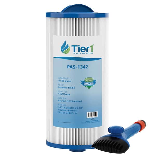 Tier1 6.68 in. Dia Pool Filter Cartridge Replacement for Jacuzzi J300 6541-383, PJW60TL-OT-F2S, FC-2715,6CH-961