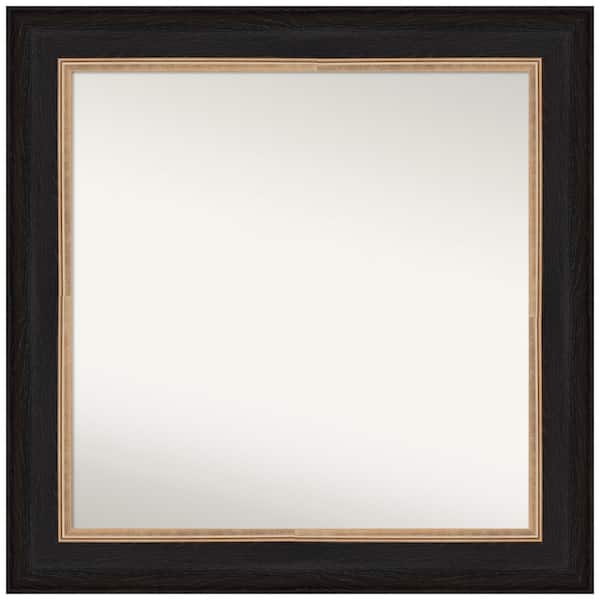 Amanti Art Vogue Black 32.5 in. W x 32.5 in. H Non-Beveled Bathroom Wall Mirror in Black