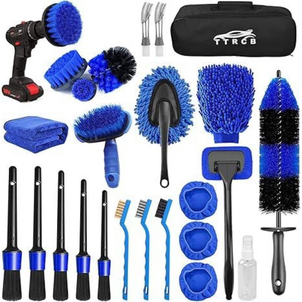 26-Pieces Car Detailing Brush Set, Car Detailing Brushes, Car Windshield Cleaning Tool, Professional Car Care Kit price history on PriceWatchPro