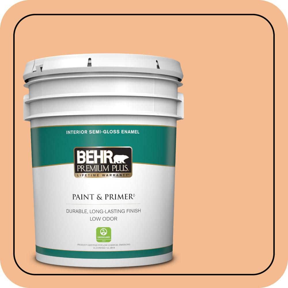 5 gal. #270D-4 Brandy Butter Semi-Gloss Enamel Low Odor Interior Paint & Primer price history on PriceWatchPro