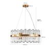 Sunpez 23.6 in. W 12-Light Gold Crystal Chandeliers Modern