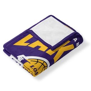 NBA Lakers High Block Multicolor Silk Touch Throw Blanket