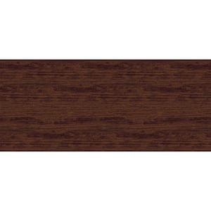 Modern Steel 16 ft x 7 ft Insulated 18.4 R-Value Wood Look Walnut Garage Door without Windows