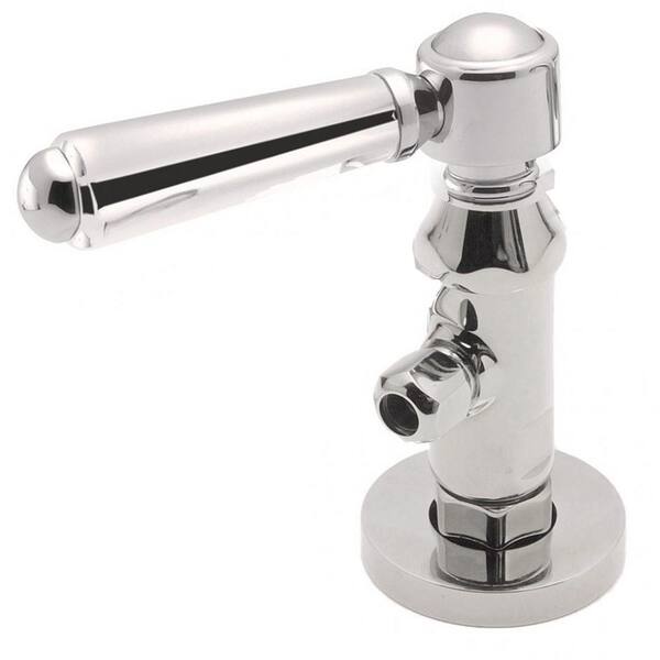 CALIFORNIA FAUCETS Deluxe Angle Stop with Flange and Decorative Handle in Matte White
