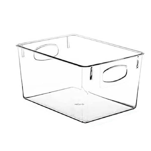 Sorbus 8-Pack Clear Plastic Stackable Pantry Organizer Set Storage Bins for Fridge