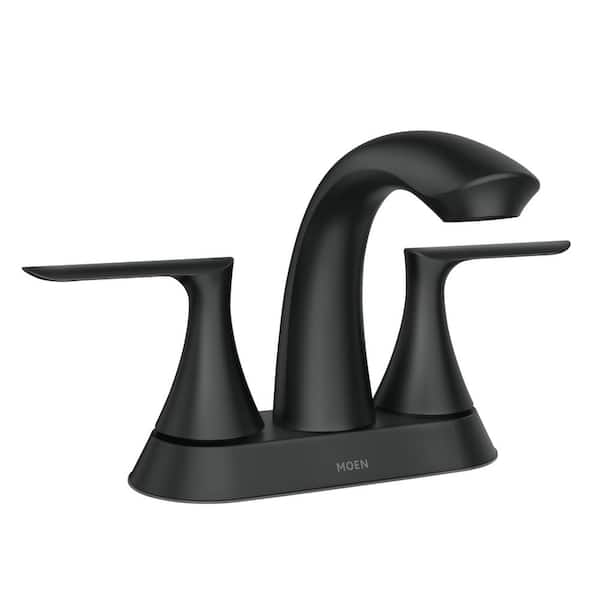 MOEN Findlay 4 in. Centerset Double-Handle Bathroom Faucet in