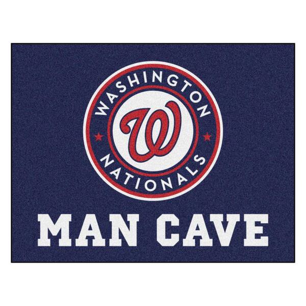 FANMATS MLB - Washington Nationals Man Cave All-Star 33.75 in. x 42.5 in.  Indoor Area Rug 22488 - The Home Depot