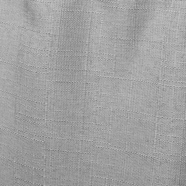 Loha Dove Grey Solid Light Filtering 3" Rod Pocket Tie Up Shade, 54 in. W x 63 in. L