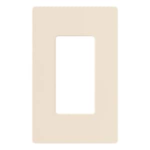 Claro 1 Gang Wall Plate for Decorator/Rocker Switches, Gloss, Light Almond (CW-1-LA) (1-Pack)