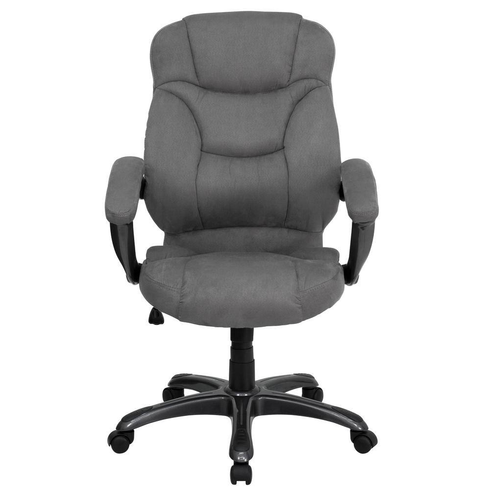 Gray Microfiber High Back Ergonomic Executive Swivel Chair