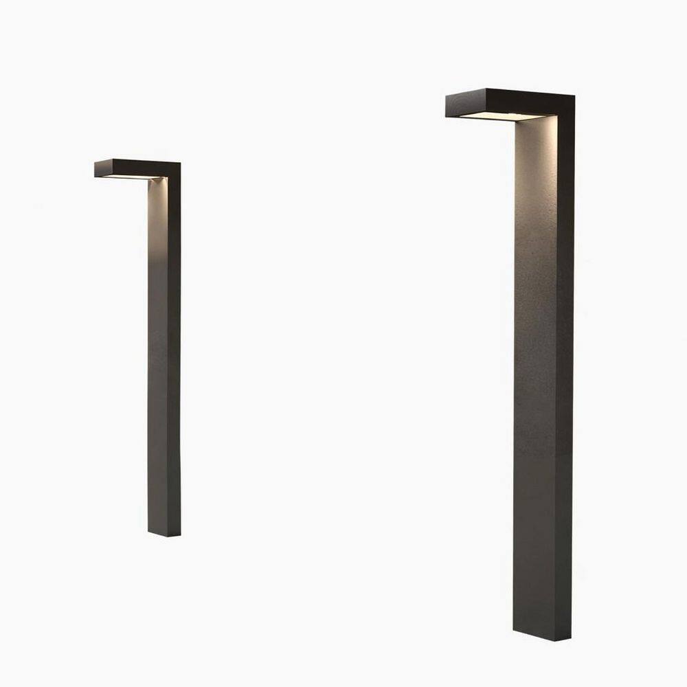 19 in. LED Black Aluminum 4000k Outdoor Pathway Light With Etched Frosted Glass (Set of 2) price history on PriceWatchPro