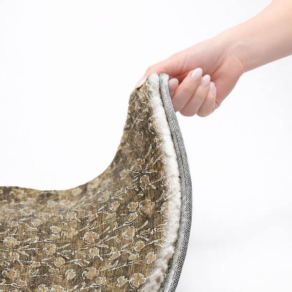 Dream Shag Premium Machine Washable Abstract ADS692 Brown 2 ft. x 3 ft. Accent Rug