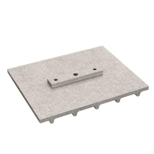 16 in. x 8 in. Wheelchair Ramp Groover Straight Walking Tool with 2 in. Groove