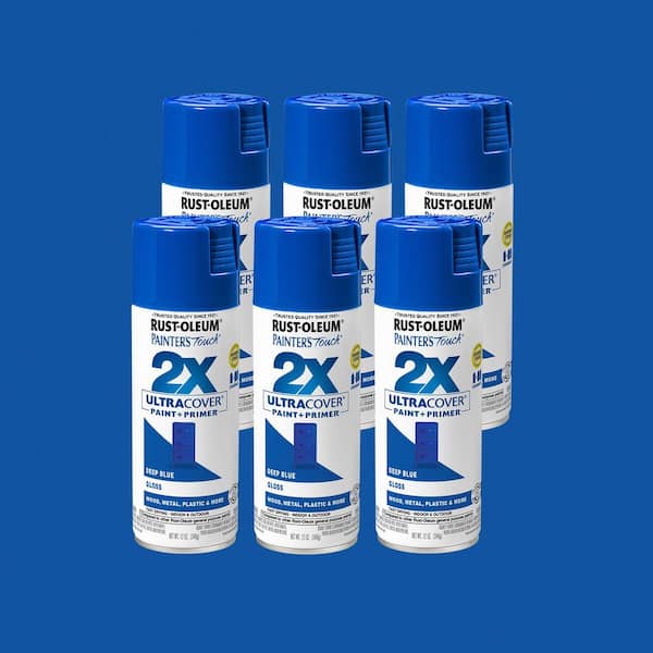 12 oz. Gloss Deep Blue General Purpose Spray Paint (6-Pack)