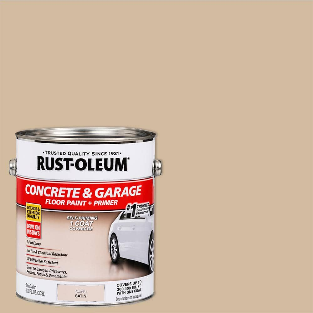 Rustoleum concrete & garage floor paint & on sale primer